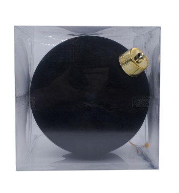 Palla di Natale in Plastica e Velluto D.25 cm Conf. 1 Pz