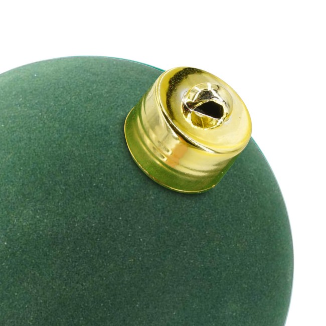 Palla di Natale in Plastica e Velluto D.25 cm Conf. 1 Pz