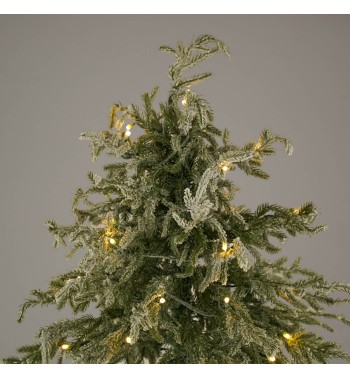 Albero di Natale Innevato Slim con Luci Led - Chamonix