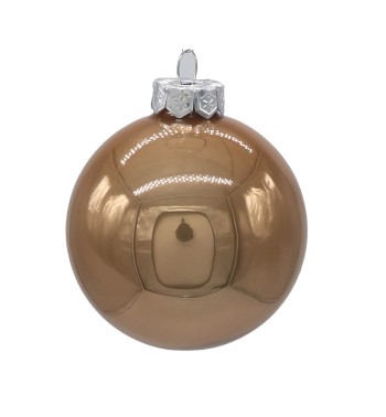 Palle di Natale in Vetro Perlato D.2,5 cm Conf. in Tubo da 48 Pz