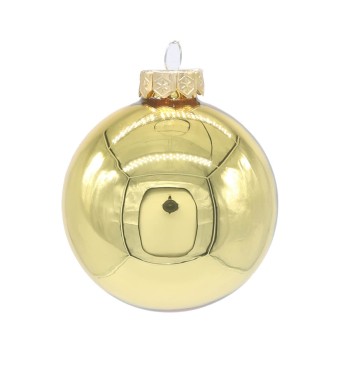 Palle di Natale in Vetro Lucide D.3 cm Conf. in Tubo da 45 Pz