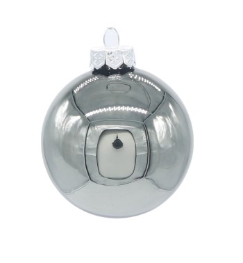 Palle di Natale in Vetro Lucide D.3 cm Conf. in Tubo da 45 Pz