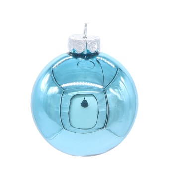 Palle di Natale in Vetro Lucide D.3 cm Conf. in Tubo da 45 Pz