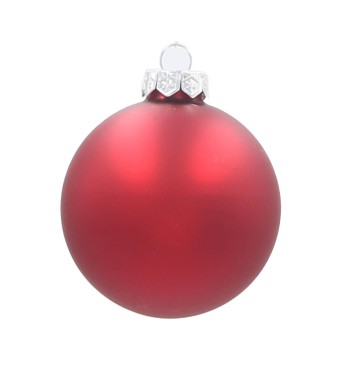 Palle di Natale in Vetro Opache D.3 cm Conf. in Tubo da 45 Pz