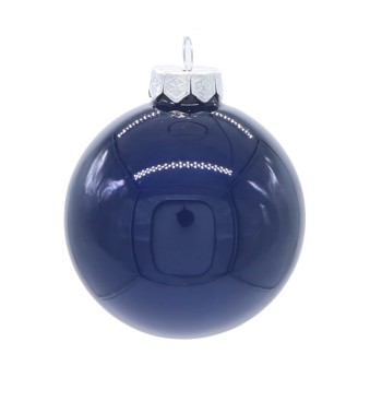 Palle di Natale in Vetro Perlate D.8 cm Conf. in Tubo da 16 Pz