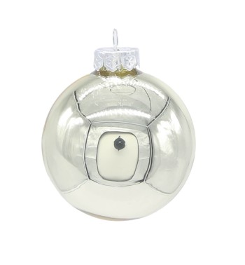 Palle di Natale in Vetro Lucide D.8 cm Conf. in Tubo da 16 Pz