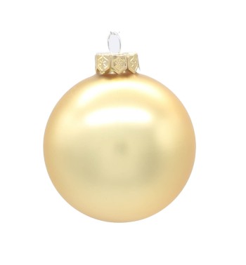 Palle di Natale in Vetro Opaco D.8 cm Conf. in Tubo da 16 Pz