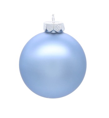 Palle di Natale in Vetro Opaco D.8 cm Conf. in Tubo da 16 Pz