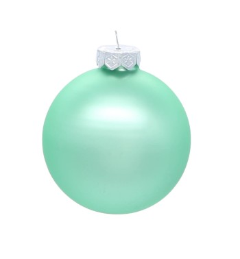 Palle di Natale in Vetro Opaco D.8 cm Conf. in Tubo da 16 Pz