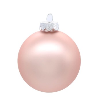 Palle di Natale in Vetro Opaco D.8 cm Conf. in Tubo da 16 Pz