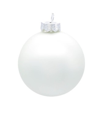 Palle di Natale in Vetro Opaco D.8 cm Conf. in Tubo da 16 Pz