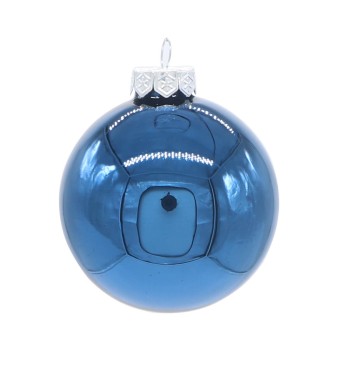 Palle di Natale in Vetro Lucido D.10 cm Conf. in Tubo da 8 Pz