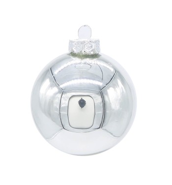 Palle di Natale in Vetro Lucido D.10 cm Conf. in Tubo da 8 Pz