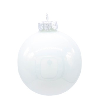 Palle di Natale in Vetro Lucido D.10 cm Conf. in Tubo da 8 Pz