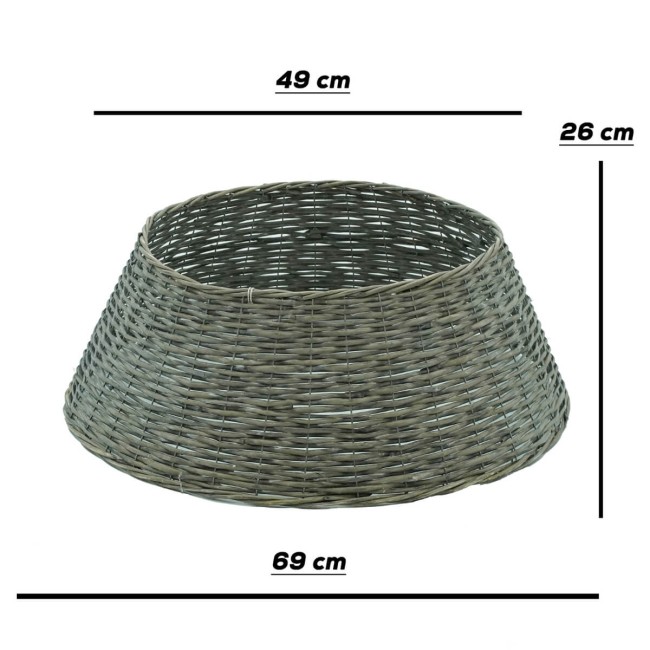 Copribase  per Alberi di Natale in Vimini 3 Colori