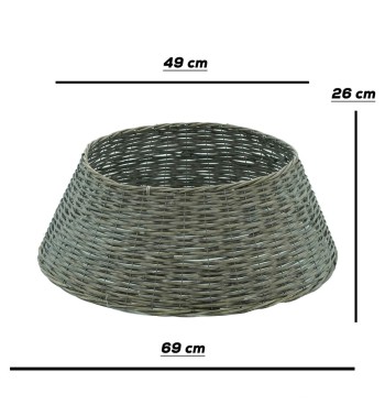 Copribase  per Alberi di Natale in Vimini 3 Colori