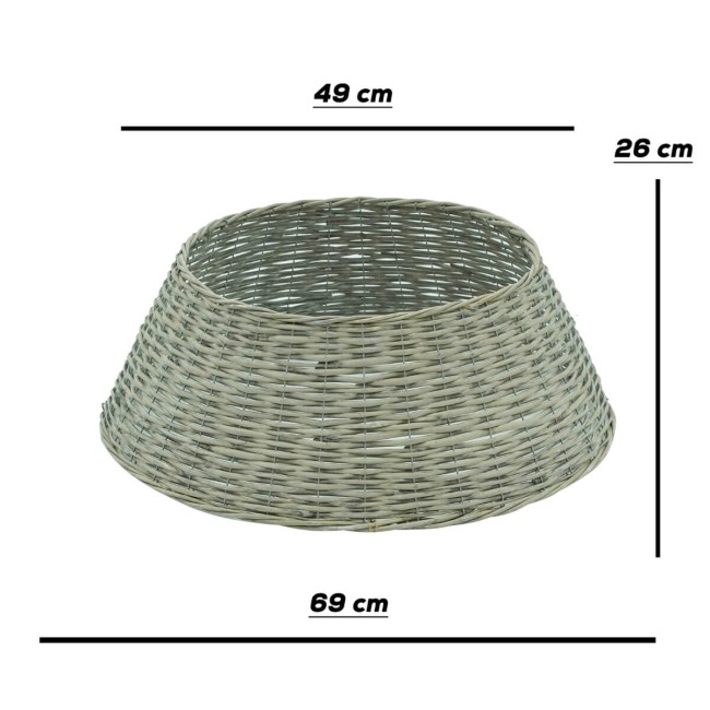 Copribase  per Alberi di Natale in Vimini 3 Colori