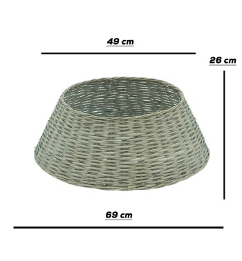 Copribase  per Alberi di Natale in Vimini 3 Colori