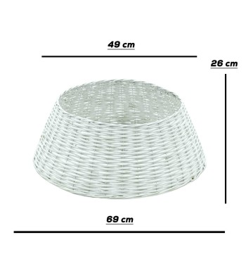 Copribase  per Alberi di Natale in Vimini 3 Colori