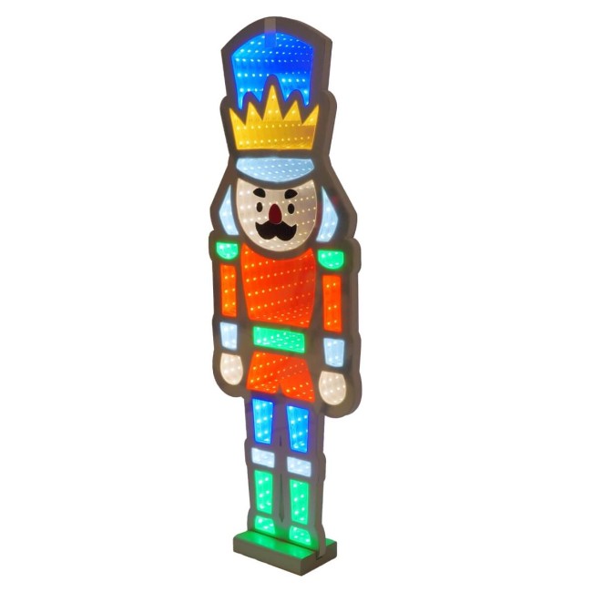 Schiaccianoci Luminoso 3D con Effetto Infinity Mirror 2 Misure