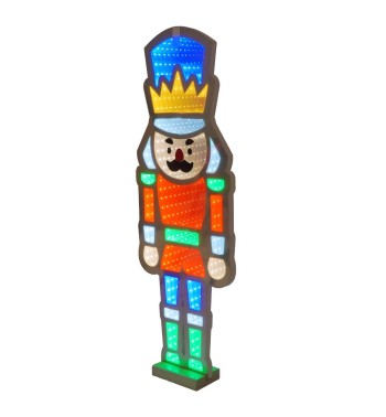 Schiaccianoci Luminoso 3D con Effetto Infinity Mirror 2 Misure