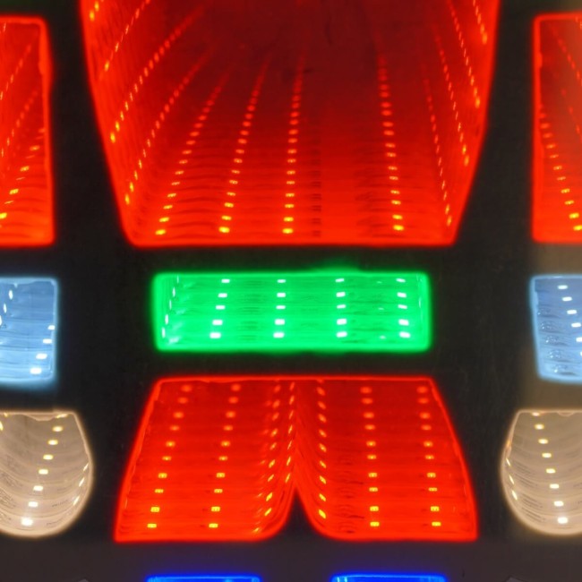 Schiaccianoci Luminoso 3D con Effetto Infinity Mirror 2 Misure