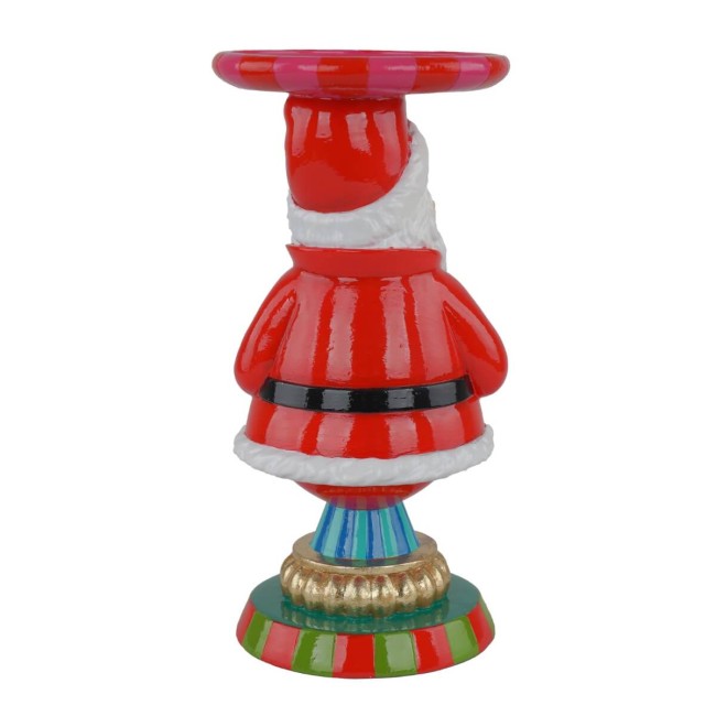 Candelabro Babbo Natale in Resina H.23 cm
