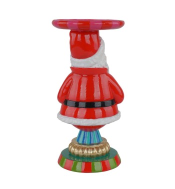 Candelabro Babbo Natale in Resina H.23 cm