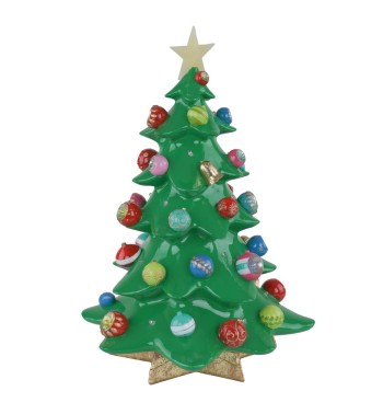 Alberello Natalizio in Resina con Luci e Musica H.46,2 cm