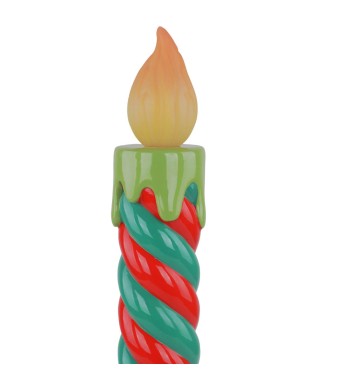 Candela Natalizia con Led in Resina H.44,9 cm