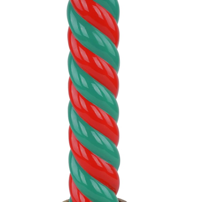 Candela Natalizia con Led in Resina H.44,9 cm