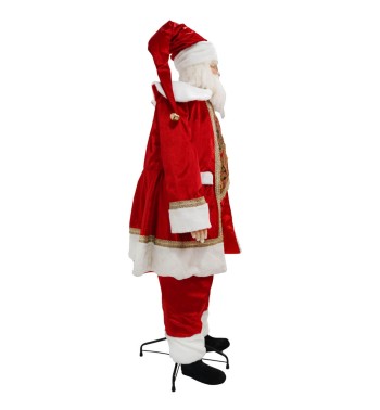 Babbo Natale su Stand con Abito Rosso H.170 cm