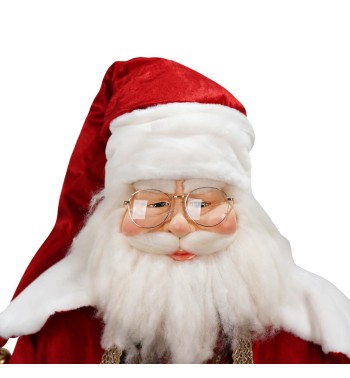 Babbo Natale su Stand con Abito Rosso H.170 cm