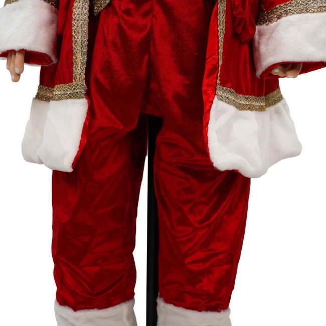 Babbo Natale su Stand con Abito Rosso H.170 cm