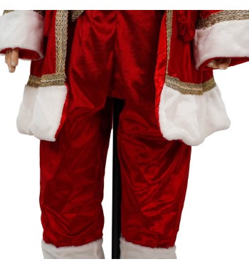Babbo Natale su Stand con Abito Rosso H.170 cm