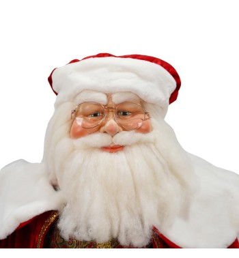Babbo Natale su Stand con Abito Rosso H.180 cm