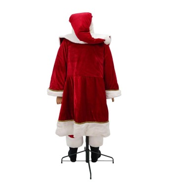 Babbo Natale su Stand con Abito Rosso H.180 cm