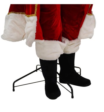 Babbo Natale su Stand con Abito Rosso H.180 cm