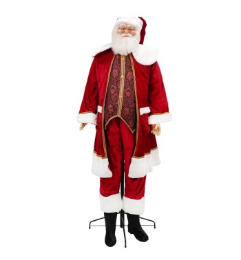 Babbo Natale su Stand con Abito Rosso H.190 cm