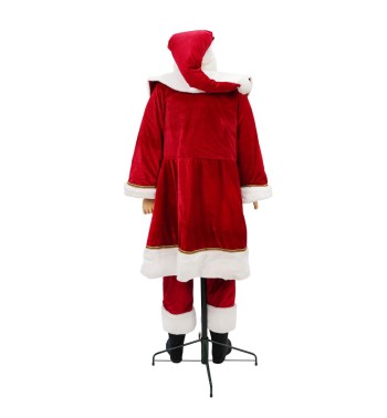 Babbo Natale su Stand con Abito Rosso H.190 cm
