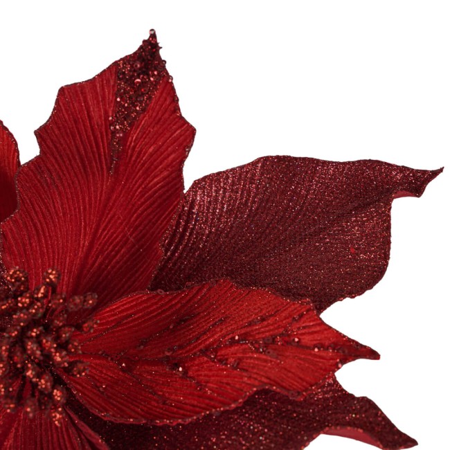 Poinsettia Natalizia in Velluto 60 cm