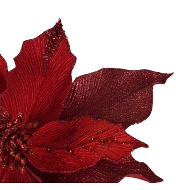 Poinsettia Natalizia in Velluto 60 cm