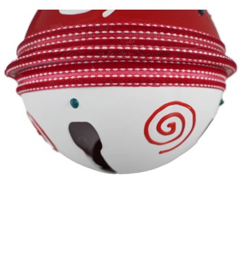 Sfera Natalizia con Campanella D.12 cm 2 Modelli