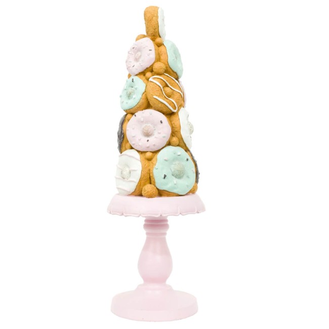 Alberello di Natale con Ciambelle in Resina H.40,5 cm