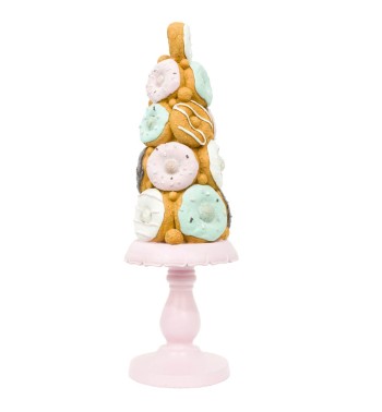 Alberello di Natale con Ciambelle in Resina H.40,5 cm