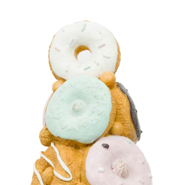 Alberello di Natale con Ciambelle in Resina H.40,5 cm