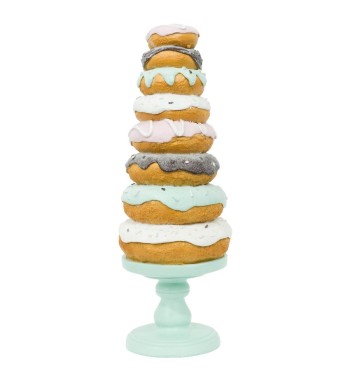 Alberello Natalizio di Ciambelle in Resina H.32,5 cm