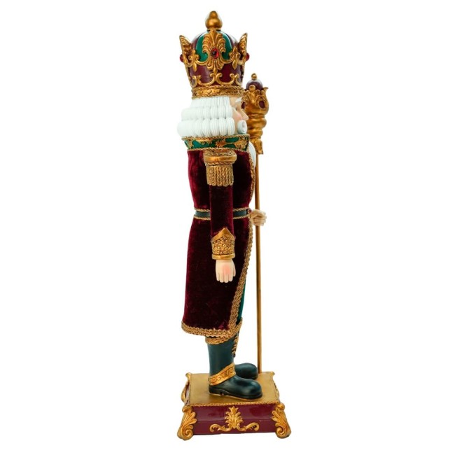 Schiaccianoci di Natale in Resina con Base H.46 cm