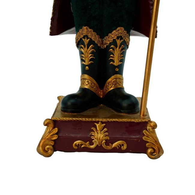 Schiaccianoci di Natale in Resina con Base H.46 cm