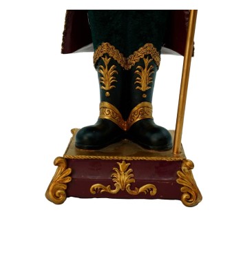 Schiaccianoci di Natale in Resina con Base H.46 cm